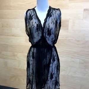 Black lace dress